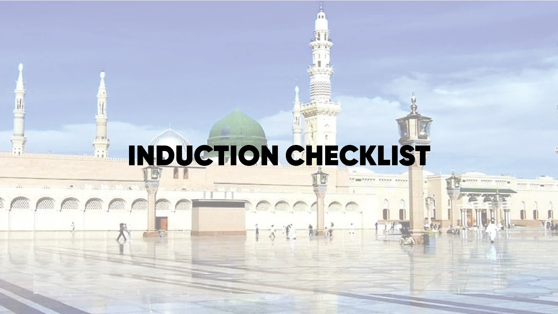 Induction Checklist